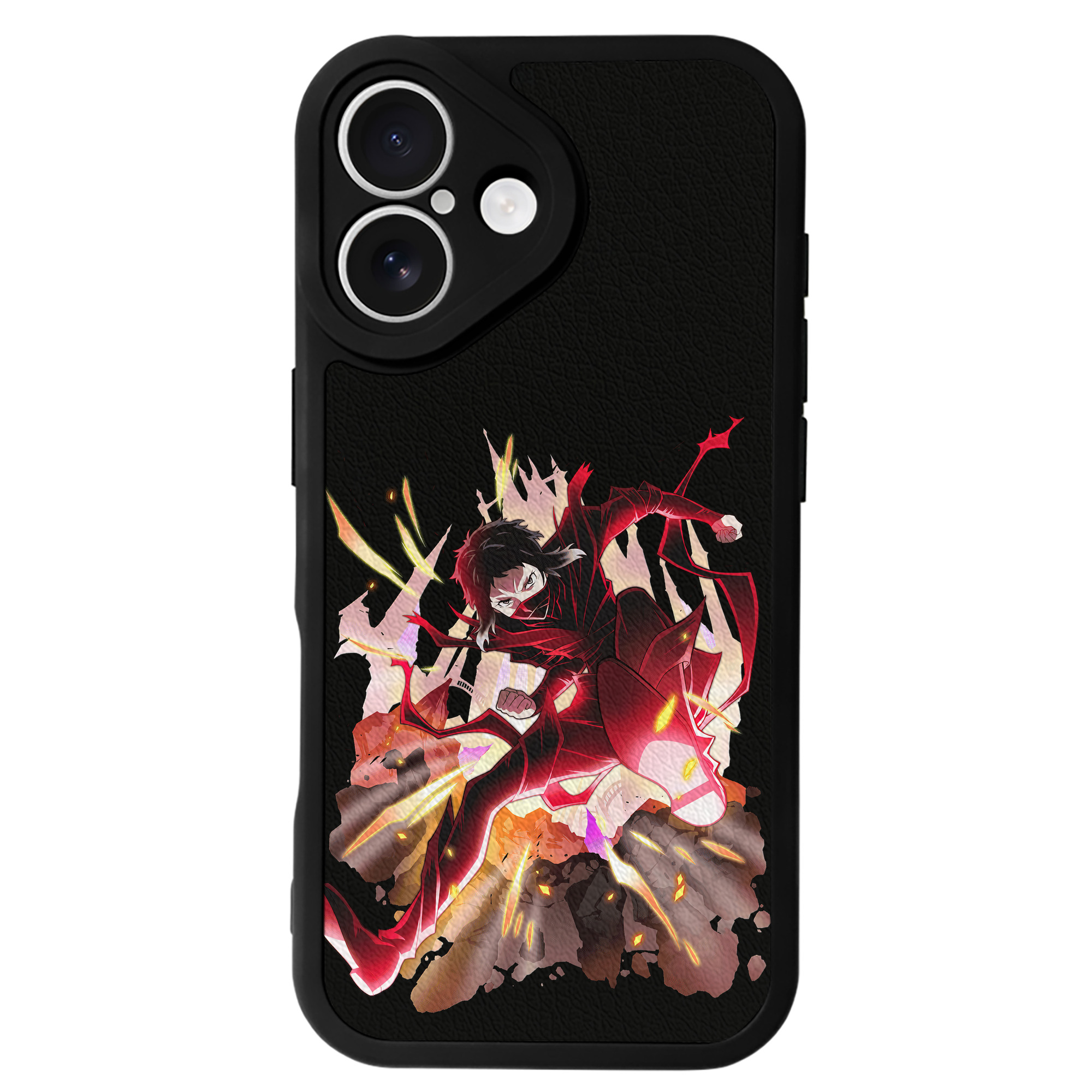 （画像用） 文豪ストレイドッグス Bungo Stray Dogs 【iPhone 16シリーズ対応】シリコンスマホケース（レザー調） 材質：シリコン